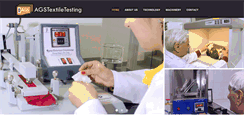 Desktop Screenshot of agstextiletesting.com